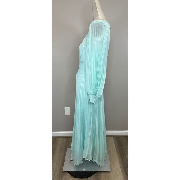 NWT ALICE + OLIVIA Sion Pleated Midi-Dress SIZE 10 $550 - Picture 6 of 10